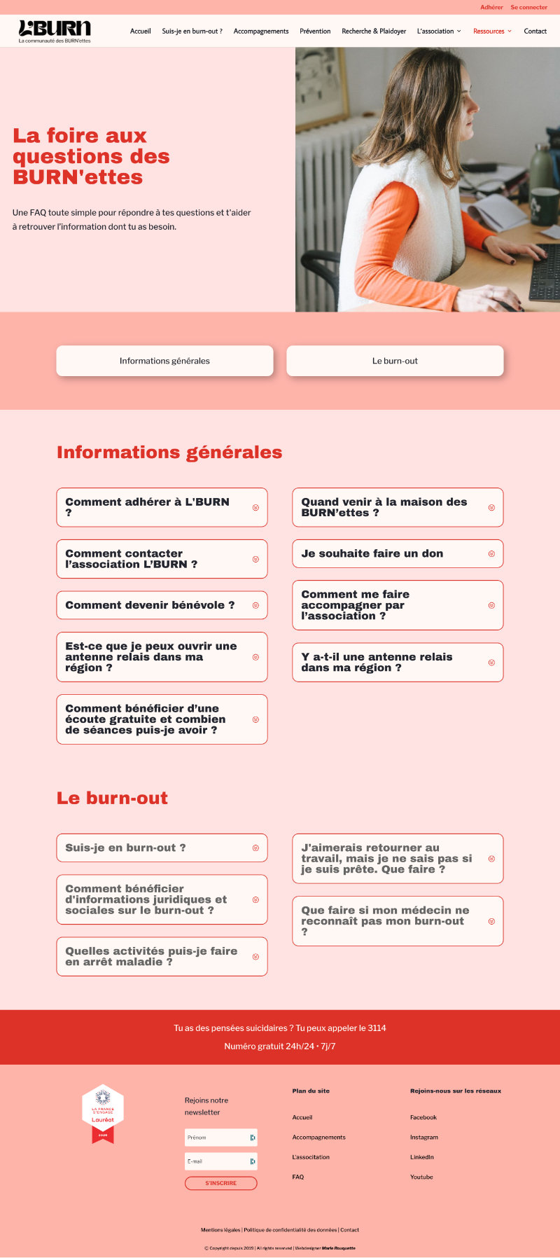 FAQ-realisation-lburn-marierouquette-webdesigner